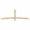 Ekena Millwork Bellingham Rough Sawn Timber Gable Bracket, Douglas Fir, 96"W x 32"H x 2"D x 4"F, 8/12 Pitch GBW096X32X0204BEL00RDF - alternate 1